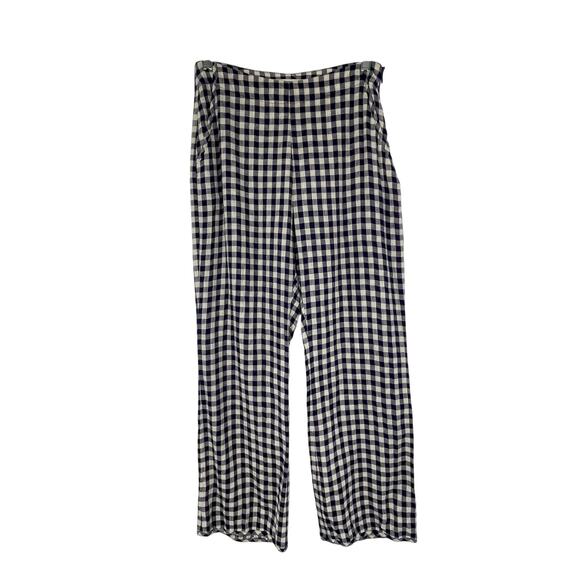 Capulet Pants - Capulet Plaid Pants Purple/White Size S